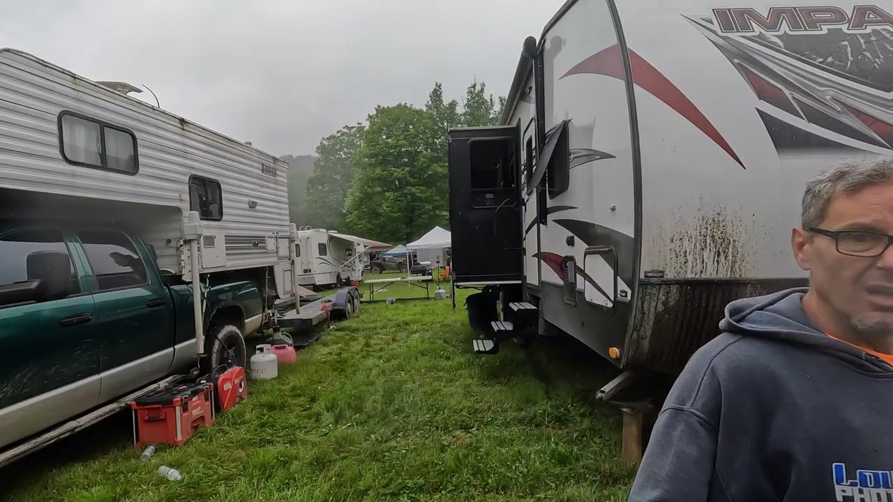 June 2025 Tar Hollow North East SXS crew weekend KRX Talon Can Am Grizzly YXZ Rain Mud Water