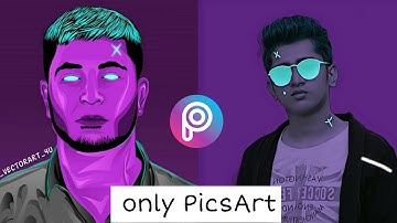 neon Glow vector art photo editing picsart tutorial vector art editing