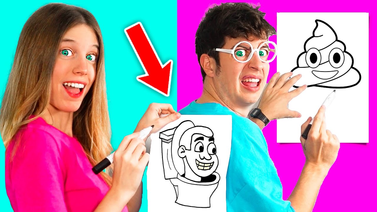 ADIVINA el DIBUJO CHALLENGE 😂💩 | El Show de Tekendo y Laia Oli #7