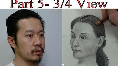 Part 5- Draw Head 3-4 View Step by Step + Tutorial