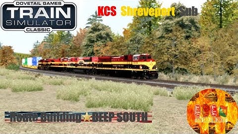 Train Simulator Classic (KCS Shreveport Sub) Route Building Deep In The South (Time Lapsed)