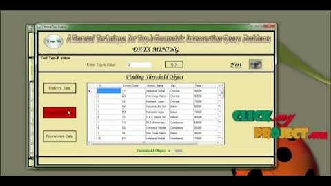 Final Year Projects 2015 | A General Technique for Top-k Geometric Intersection
