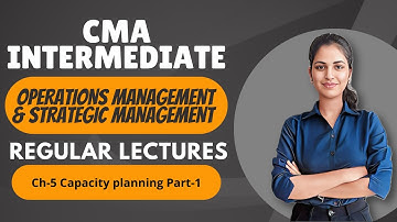 L13. CMA Intermediate OMSM | Capacity Planning Part-1 | Group 2 | Regular Batch