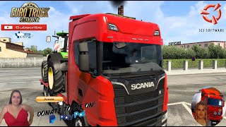 Euro Truck Simulator 2 (1.40 Beta) 

Scania Next Gen Painted Stock Sunshield v1.0 by TheNuvolari FVG Tandem Agraliner Trailer Animated gates in companies v3.7 [Schumi] Real Company Logo v1.0 [Schumi] Company addon v1.9 [Schumi] Trailers and Cargo Pack by Jazzycat Motorcycle Traffic Pack by Jazzycat FMOD ON and Open Windows Naturalux Graphics and Weather Spring Graphics/Weather v3.6 (1.38) by Grimes Test Gameplay ITA Europe Reskin v1.0 + DLC's & Mods
https://ets2.lt/en/painted-stock-sunshield-1-0/

For Donation and Support my Channel
https://paypal.me/isabellavanelli?loc????...

SCS Software News Iberian Peninsula Spain and Portugal Map DLC Planner...2020
https://www.youtube.com/watch?v=NtKeP????...
Euro Truck Simulator 2 Iveco S-Way 2020
https://www.youtube.com/watch?v=980Xd????...
Euro Truck Simulator 2 MAN TGX 2020 v0.5 by HBB Store
https://www.youtube.com/watch?v=HTd79????...

All my mods I use in the video
Promods map v2.51
https://www.promods.net/setup.php????
Traffic mods by Jazzycat
https://sharemods.com/hh8z6h9ym82b/pa????...
https://sharemods.com/lpqs4mjuw3h6/ai????...
https://ets2.lt/en/painted-bdf-traffi????...
https://sharemods.com/eehcavh87tz9/bu????...
Graphics mods
https://download.nlmod.net/????
https://grimesmods.wordpress.com/2017????...
Europe Reskin
https://forum.scssoft.com/viewtopic.p????...
Trailers pack
https://ets2.lt/en/trailers-and-cargo????...
https://tzexpress.cz/????
Others mods
Company addon v1.8 [Schumi]
https://forum.scssoft.com/viewtopic.p????...
Real Company Logo v1.3 [Schumi]
https://forum.scssoft.com/viewtopic.p????...
Animated gates in companies v3.8 [Schumi
https://forum.scssoft.com/viewtopic.p????...

#TruckAtHome???? #covid19italia????
Euro Truck Simulator 2   
Road to the Black Sea (DLC)   
Beyond the Baltic Sea (DLC)  
Vive la France (DLC)   
Scandinavia (DLC)   
Bella Italia (DLC)  
Special Transport (DLC)  
Cargo Bundle (DLC)  
Vive la France (DLC)   
Bella Italia (DLC)   
Baltic Sea (DLC)
Iberia (DLC) 

American Truck Simulator
New Mexico (DLC)
Oregon (DLC)
Washington (DLC)
Utah (DLC)
Idaho (DLC)
Colorado (DLC)

My favorite Youtubers
Neranjana Wijesinghe
https://www.youtube.com/c/NeranjanaWi????...
H&AHoney Gaming BG
https://www.youtube.com/c/HAHoneyGami...?
Fox On The Box
https://www.youtube.com/c/FoxOnTheBox????
ZN GAMER
https://www.youtube.com/channel/UCUSQ????...
Kapitan Kriechbaum
https://www.youtube.com/channel/UCrEQ????...
Darwen
https://www.youtube.com/channel/UCyK8????...
SimülasyonTÜRK
https://www.youtube.com/user/simulasy????...
Squirrel
https://www.youtube.com/user/DaSquirr????...
Toast
https://www.youtube.com/channel/UCy2R????...
Jeff Favignano
https://www.youtube.com/user/jfavigna...?
   
I love you my friends
Sexy truck driver test and gameplay ITA

Support me please thanks
Support me economically at the mail
vanelli.isabella@gmail.com

Roadhunter Trailers Heavy Cargo 
http://roadhunter-z3d.de.tl/????
SCS Software Merchandise E-Shop
https://eshop.scssoft.com/????

Euro Truck Simulator 2
http://store.steampowered.com/app/227????...
SCS software blog 
http://blog.scssoft.com/????

Specifiche hardware del mio PC:
Intel I5 6600k 3,5ghz
Dissipatore Cooler Master RR-TX3E 
32GB DDR4 Memoria Kingston hyperX Fury
MSI GeForce GTX 1660 ARMOR OC 6GB GDDR5
Asus Maximus VIII Ranger Gaming
Cooler master Gx750
SanDisk SSD PLUS 240GB 
HDD WD Blue 3.5" 64mb SATA III 1TB
Corsair Mid Tower Atx Carbide Spec-03
Xbox 360 Controller
Windows 10 pro 64bit