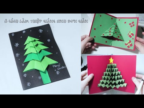 6 cách làm thiệp giáng sinh đơn giản - DIY Christmas Card Ideas