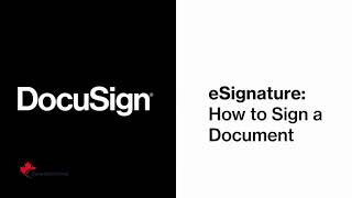 How to Sign Online, with DocuSign!