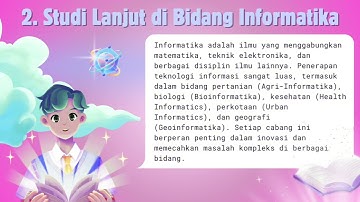 KARIER & STUDI LANJUT DIBIDANG INFORMATIKA