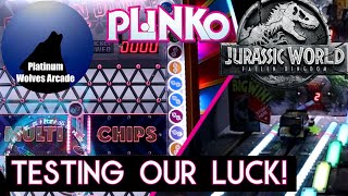 Trying the✨New✨ Plinko & Jurassic World Arcade: Testing our luck! screenshot 5