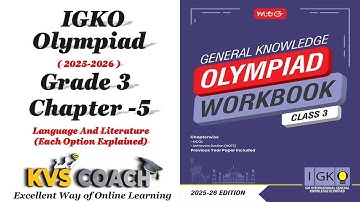 Class 3 ||IGKO OLYMPIADS 2025 || Chapter 5 || Language And Litterature || #olympiads #class3 #gk
