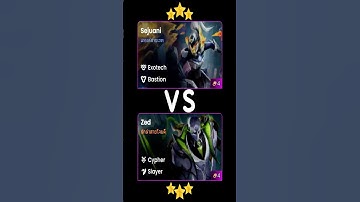 Sejuani⭐⭐⭐ VS Zed⭐⭐⭐      #shorts #tft #tft14 #tft3star  #leagueoflegends #tftไทย