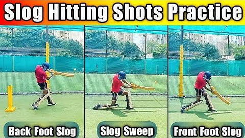 Slog Shot Practice | how to hit huge sixes | Slog Sweep Shot | batting practice #cricket #viral