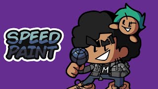 Friday Night Funkin: Vs Dan & Chia (Pico Reskin) | Speedpaint & Blammed Showcase