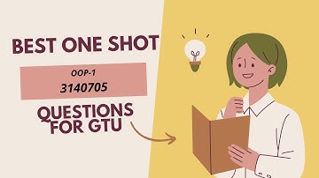 OOP-1 (3140705) "GTU" most imp questions | SEM 4 | CE/IT.