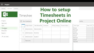 How to Setup Timesheets in Project Online screenshot 5