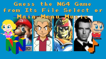 Guess the N64 Game from Its File Select or Main Menu Music
