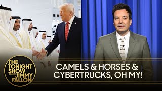 Trump Gets Cybertruck Escort in Qatar, Gifted Luxury Jet That Requires Security Inspection