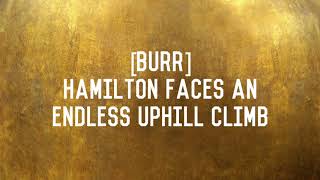 Video thumbnail of "Wait for it (Hamilton) lyric video"