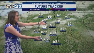 Increasing clouds and not as cool tonight