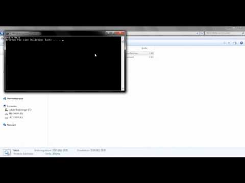 Batch Programmieren für Anfänger [1] [German] [HD] -  Analyse einer Batch Datei + Grundbegriffe