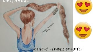 Dibujando Chica Adolescente