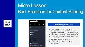 Micro Lesson: Best Practices for Content Sharing