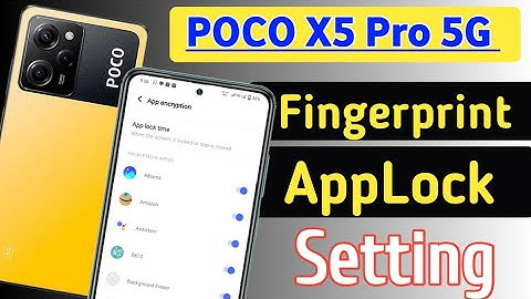 fingerprint App lock Setting in poco x5 pro 5g | POCO X5 Pro 5G me Fingerprint Applock Kaise Kare