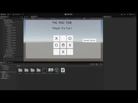 Tic Tac Toe Game using Unity