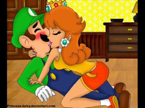 Umbrella Princess Daisy and Luigi