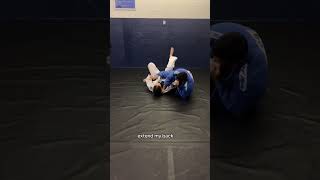 🥷 Closed Guard Scissor Sweep To Arm Bar #shorts