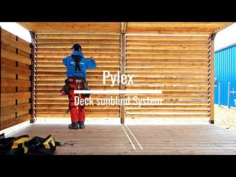 Pylex Deck Sunblind System Installation