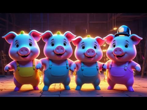 Three Little Pigs Learn to Build + More Nursery Rhymes & Kids Songs ...