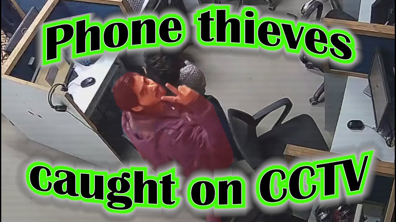 Phone thieves caught on CCTV! - YouTube