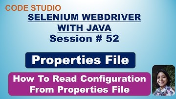 Selenium Webdriver With Java  in Hindi #52-How To Read Data From Properties File | With Practical