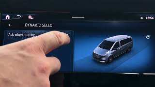 MERCEDES-BENZ Vito – Cómo gestionar los ajustes Dynamic Select