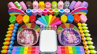 Unicorn , Piping Bag And Rainbow ! Mixing Random Things Into Glossy Slime !! Asmr Tom Slime 2271