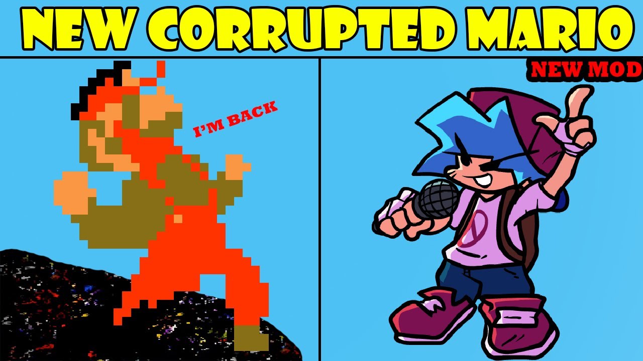 Friday Night Funkin' New VS Pibby Mario | Pibby X FNF Mod - YouTube