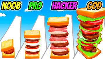Sandwich Runner - NOOB vs PRO vs HACKER vs GOD