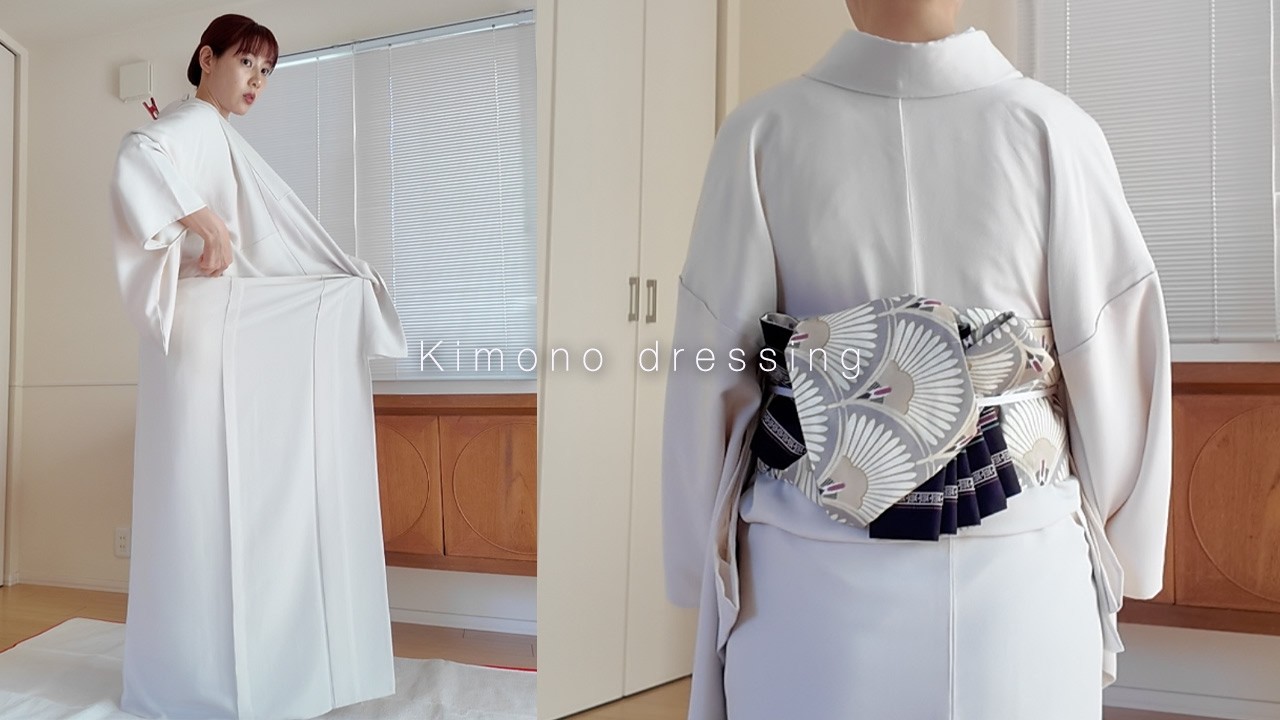 The entire process of putting on a kimono | How to adjust the back