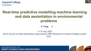 [Data Assimilation] L15: Real-time predictive modelling machine learning and data assimilation