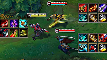 ZED vs MASTER YI & YASUO FULL BUILD FIGHTS - Best Zed Moments