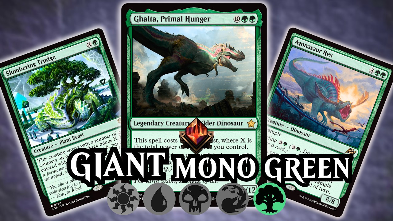 They Can't Beat Mono Green When It's THIS BIG! | MTG Arena Standard Mythic