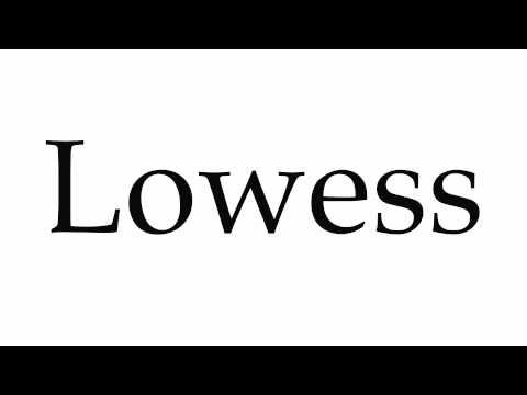How to Pronounce Lowess
