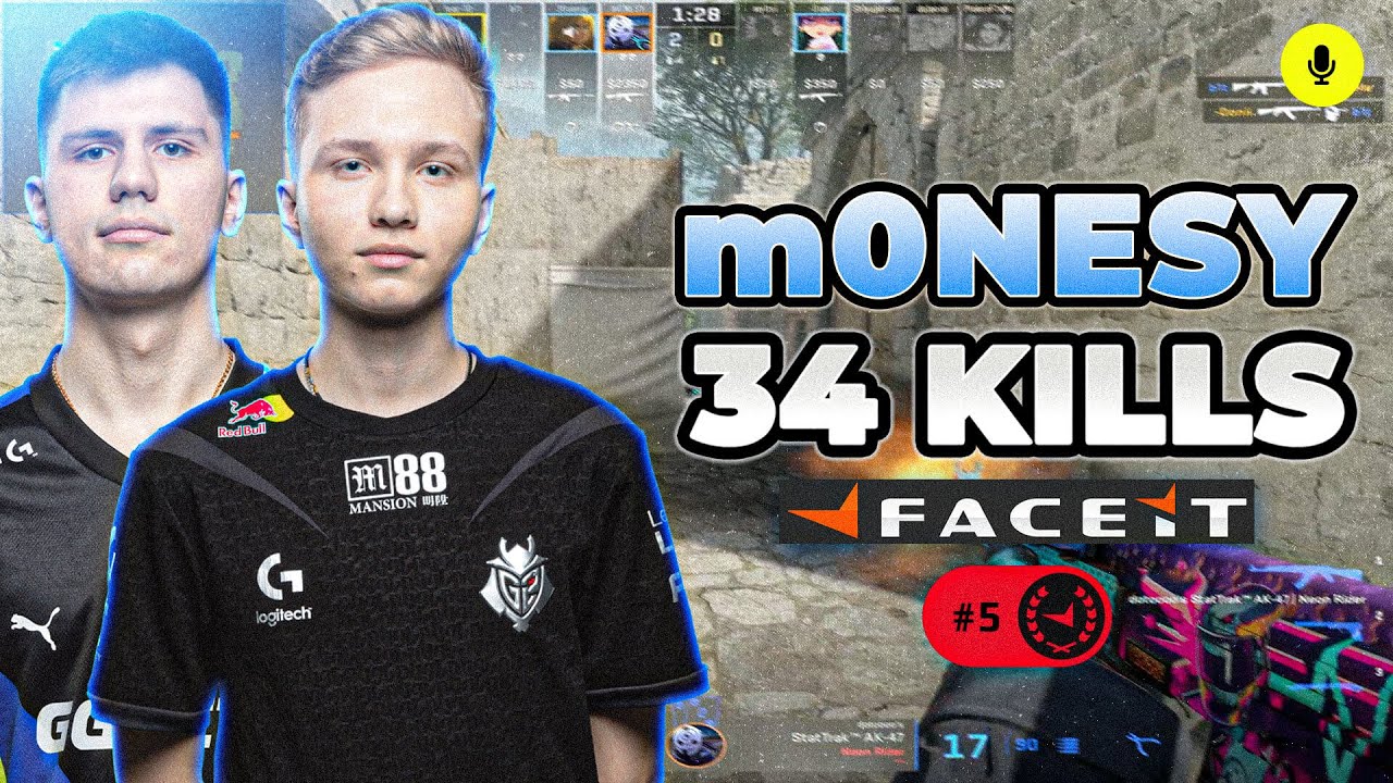 CS2 POV | m0NESY Faceit Ranked with b1t, fear 34-21 (Ancient) Voice ...
