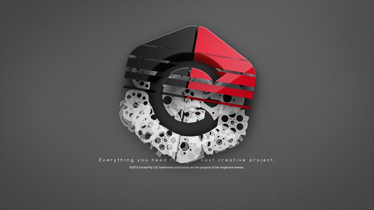 After Effects Template :: Gears Logo Ident