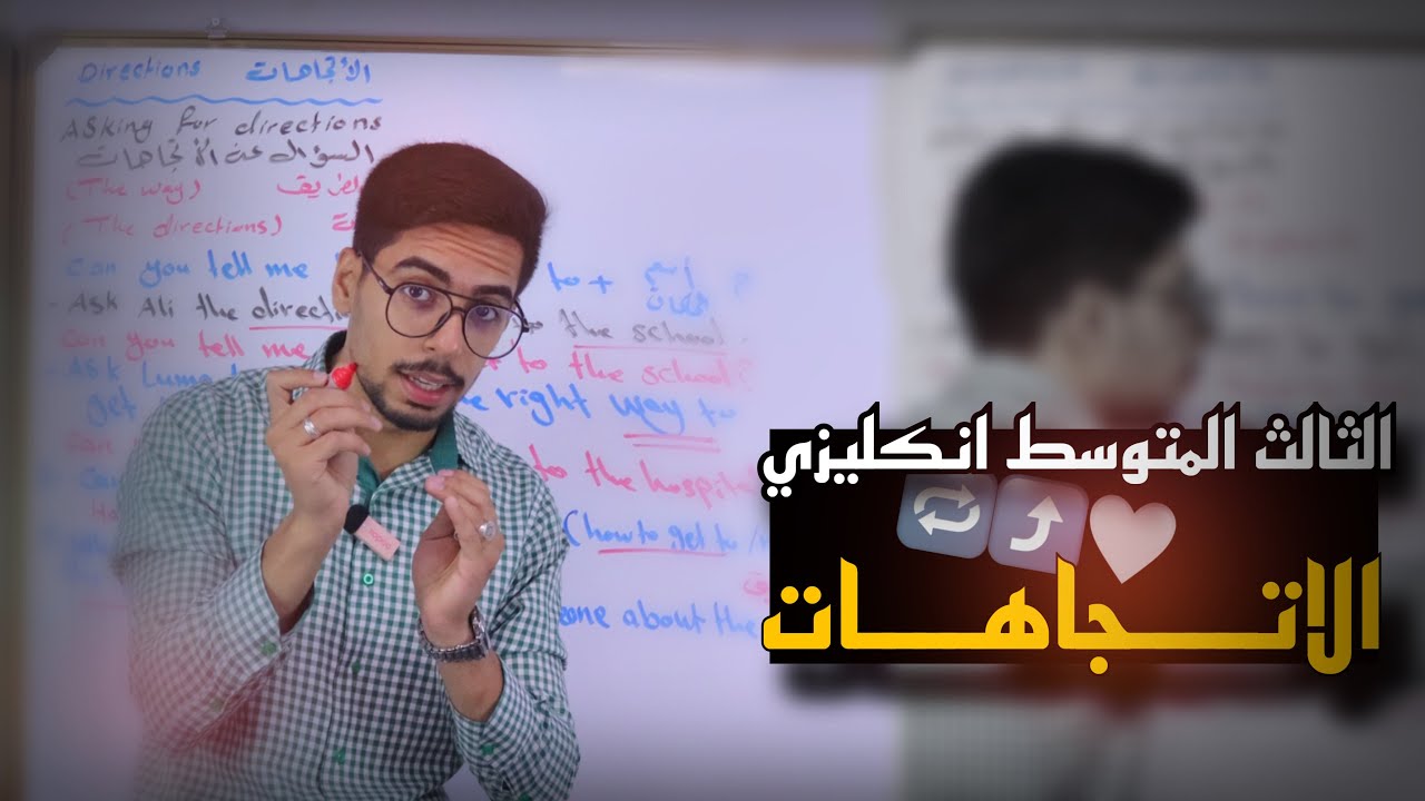 الثالث المتوسط اللغة الانكليزية | الوحدة السادسة | الاتجاهات | الاستاذ عبد العزيز محمد