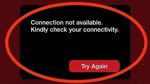 How To Fix Connection Not Available.Kindly Check Your Connectivity Try Again Problem In JioTV App