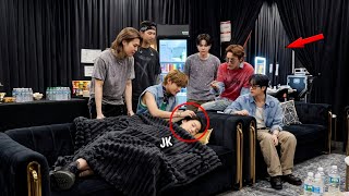 After the BTS Concert, Jungkook Suddenly Lies Down Backstage... Taehyung & BTS Look Deeply Concerned