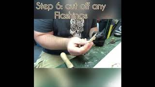 Casting a silver pendant in Cuttle Bone