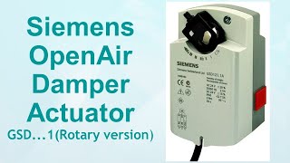 Siemens GSD Series Open Air Damper Actuator / #insightcontrolsystem / #hvac