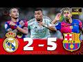 برشلونة يدعس ريال مدريد 5 2 تألق رافينيا جنون فارس عوض